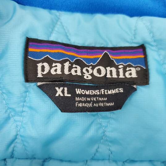 Patagonia WM's Blue Double Insulated Primaloft Quilted Lining Jacket Size XL image number 3