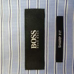 Hugo Boss Men Button Up Blue 15 1/2 alternative image