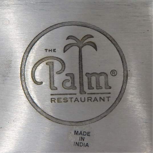 1980s Brutalist Style Serving Bowl Aluminum Brass David Marshall Palm Restaurant image number 8
