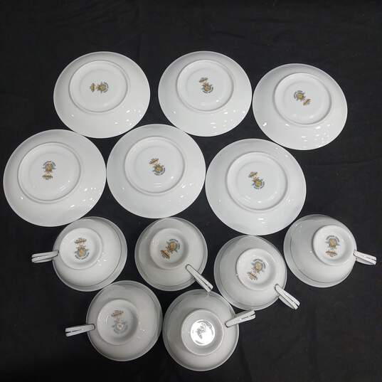 Set of 6 Noritake Fairmont Cups/Saucers image number 4