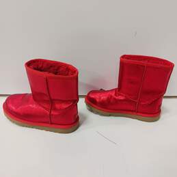 UGG Women's Shimmer Red Classic II Boots Size 4 alternative image