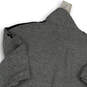 Womens Gray Long Sleeve Straight Hem 1/2 Zip Activewear Top Size XS image number 4