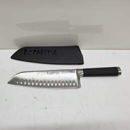 Napastyle 7.5in/19cm Santoku Knife w/ Scabbard Forged German CrMo V Steel