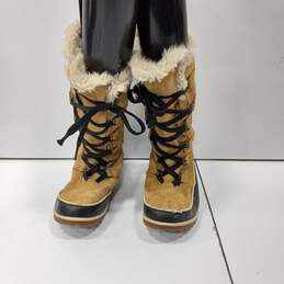 Sorel Women's Tivoli Tan Suede Boots NL2093-373 Size 7