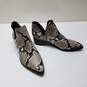 Marc Fisher Women Gray Snake Yilda Cut Out Ankle Bootie 5.5M image number 2