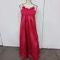 David's Bridal Coral Pink Pleated Dress Women's Size 10 image number 1