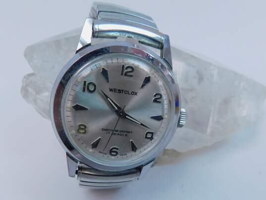 VNTG Men's Westclox Shock Resistant 17j Automatic Watch W/ Bonus Accessories image number 2