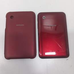 Galaxy Tab 2 Tablet With Red Case alternative image
