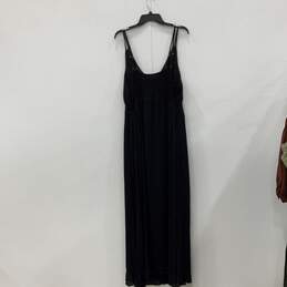 Forever 21 Womens Black Thin Adjustable Strap Smocked Back Maxi Dress Size 2XL alternative image