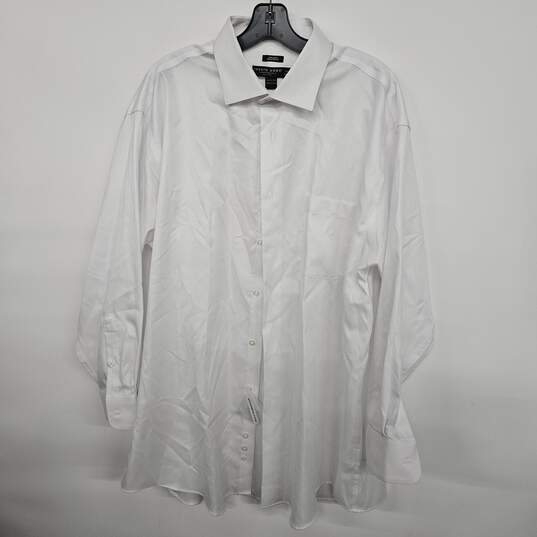 White Collared Button Up Long Sleeve Dress Shirt image number 1