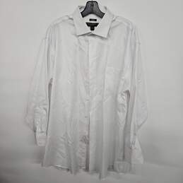 White Collared Button Up Long Sleeve Dress Shirt