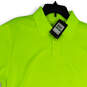 NWT Mens Yellow Short Sleeve Spread Collar Golf Polo Shirt Size Large image number 3