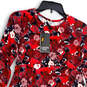 NWT Womens Multicolor Floral Long Sleeve Pullover Fit & Flare Dress Size 1 image number 4