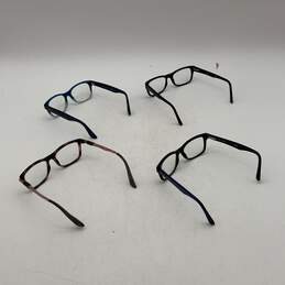 Ray Ban Womens Blue Brown Black Full-Rim Rectangular Set Of 4 Reading Glasses