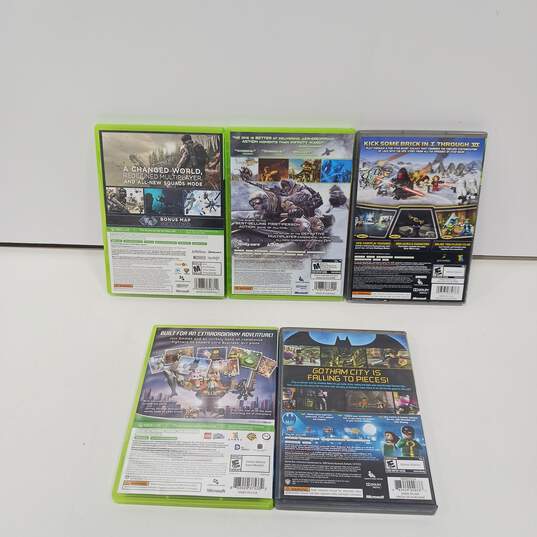 Bundle of 5 Microsoft XBOX 360 Games image number 2