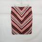 Ann Taylor Multicolor Stripe Pencil Skirt WM Size L NWT image number 2