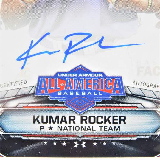 2017 Kumar Rocker Bowman Draft All-America Game Pre-Rookie Autograph Texas Rangers image number 2