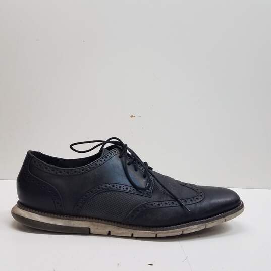 Cole Haan Grand.OS Black Leather Wingtip Oxford Shoes Men's Size 12 M image number 1