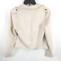 Tahari Women Beige Faux Leather Open Jacket S NWT image number 2