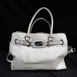 Women's Michael Kors White Leather Shoulder Bag