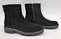 Aquatalia Black Suede Ankle Boot Women's Size 8 image number 1