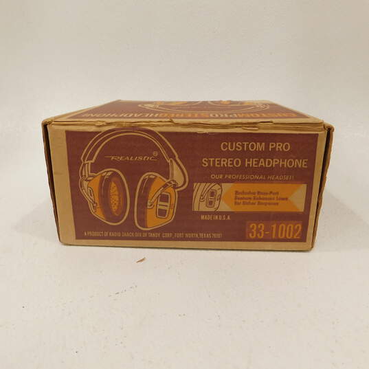 Vintage REALISTIC Stereo Custom Pro KOSS Padded Headphones #33-1002 with box! image number 8