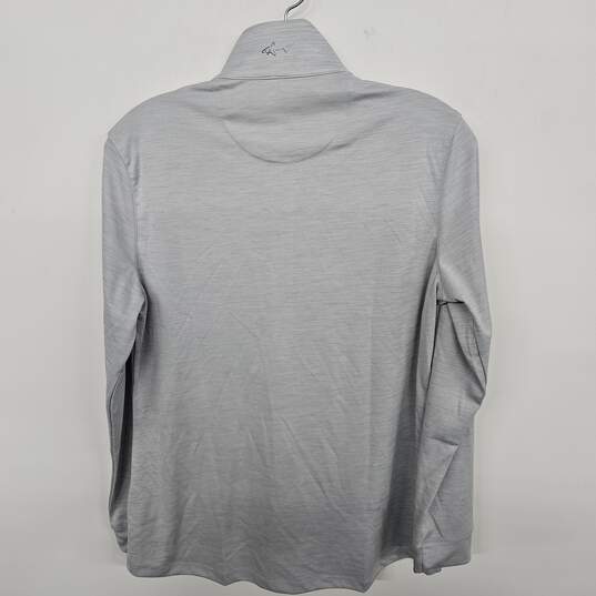 Gray Half Zip Pullover image number 2