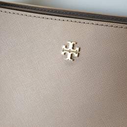 Tory+Burch+Small+York+Saffiano+Leather+Buckle+Tote+Black for sale
