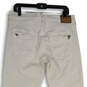 Mens White Denim Light Wash 5-Pocket Design Skinny Leg Jeans Size 32 image number 3