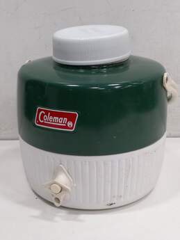 Vintage Coleman Water Green & White Jug