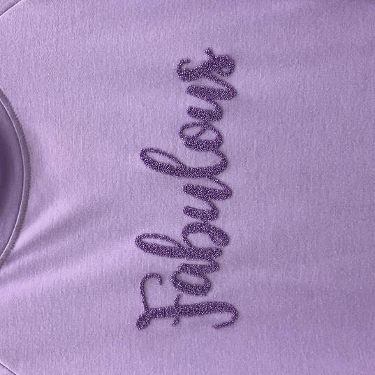 NWT Womens Purple Fabulous Meredith Statement Tunic Sweatshirt Size XL image number 3