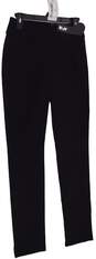 NWT Womens Black Comfort Flat Front Regular Fit Skinny Leg Dress Pants Size XS image number 4