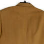 Mens Tan Notch Lapel Flap Pocket Single Breasted Two Button Blazer Size 44R image number 4