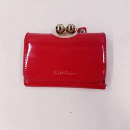 Ted Baker Patent Red Wallet