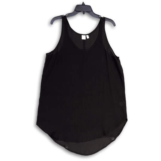 Womens Black Sleeveless Round Neck Pullover Tank Top Size XL image number 1