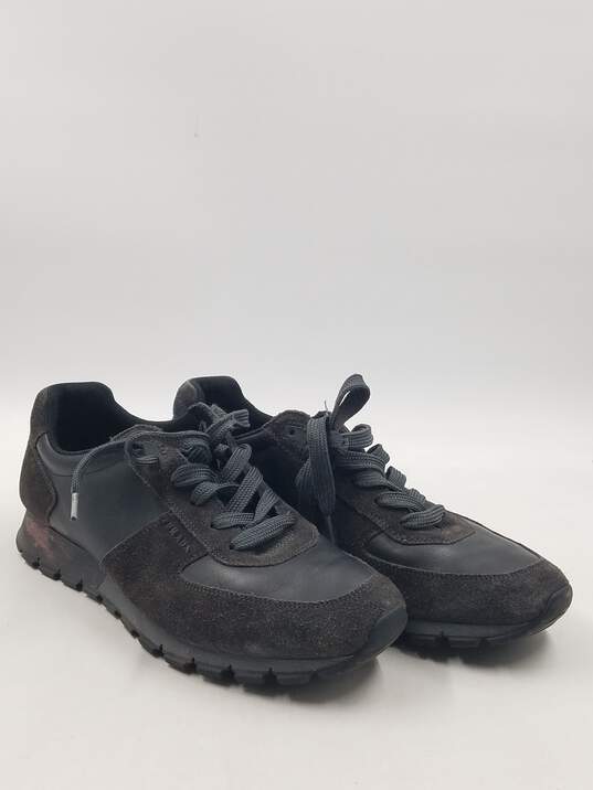 Authentic Prada Charcoal Gray Trainers M 9.5 image number 3