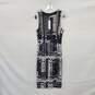 Trina Turk Black & White Open Knit Cut Out Sleeveless Dress WM Size 4 NWT image number 1