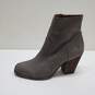 Frye Womens Gray Nubuck Leather Ankle Boots Heels Sz US 9 image number 3
