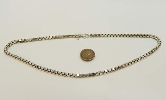 925 Tiffany & Co. Venetian Link Chain Necklace W/ Pouch image number 4