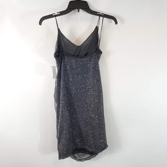 Windsor Women Black/Silver Mini Dress Sz L Nwt image number 4