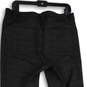 Womens Black Plaid Flat Front Welt Pocket Skinny Leg Dress Pants Size 12 image number 4