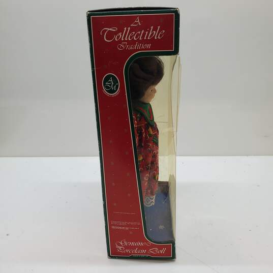 Holiday Memories Young Friends Collection Genuine Porcelain Doll image number 4