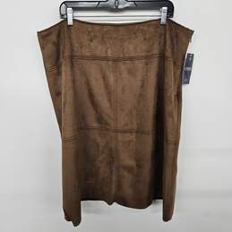 Chaps Brown Skirt