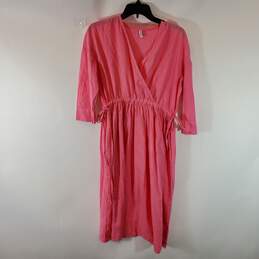 Domi Women Pink Maxi Gown Dress M alternative image