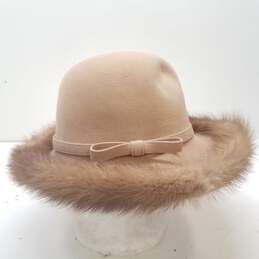 Mr. John Jr. Women's Beige Fedora Hat