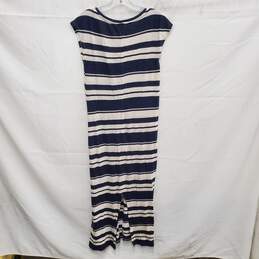NWT Lou & Grey WM's Navy Blue & White Stripe Maxi Tee- Dress Size XS alternative image