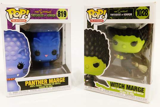 The Simpsons Treehouse Of Horror Witch & Panther Marge Figures IOB image number 1