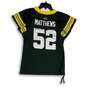 Womens Green Clay Matthews #52 Green Bay Packers NFL Football Jersey Size M image number 2