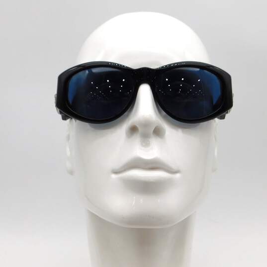 Gianni Versace Black Silver Medusa Sunglasses image number 3