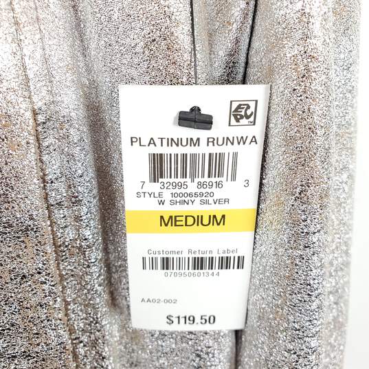 International Concepts Women Silver Metallic Jacket L NWT image number 5
